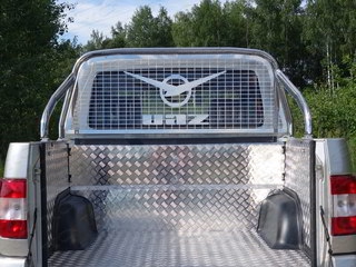Дуги кузова пикапа и защита заднего стекла 75х42 мм для UAZ PICKUP 2015 - г.в. от ТСС (Арт. UAZPIC2016-27)